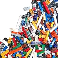 Play Platoon 6 Pound Bulk Lego Compatible Building Bricks Set- 10 Classic Colors Bulk Building Blocks Play Set, Generic Brick Building Parts, for Boys and Girls, Classic