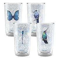 Tervis Sky High Collection Made in USA Double Walled Insulated Tumbler Travel Cup Keeps Drinks Cold & Hot, 16oz - 4pk, Assorted