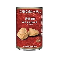 GEOMAR Golden Abalone in Brine - Product of Chile - Ready-to-Eat Seafood - 6 Pieces per Can (15.9 oz)