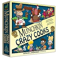 Steve Jackson Games Munchkin Crazy Cooks Board Game | Family Card and Board Game | Adult, Kids, & Family Game | Fantasy Adventure | Fantasy RPG | Ages 10+ | 3-6 Players | Avg Play Time 120 Min