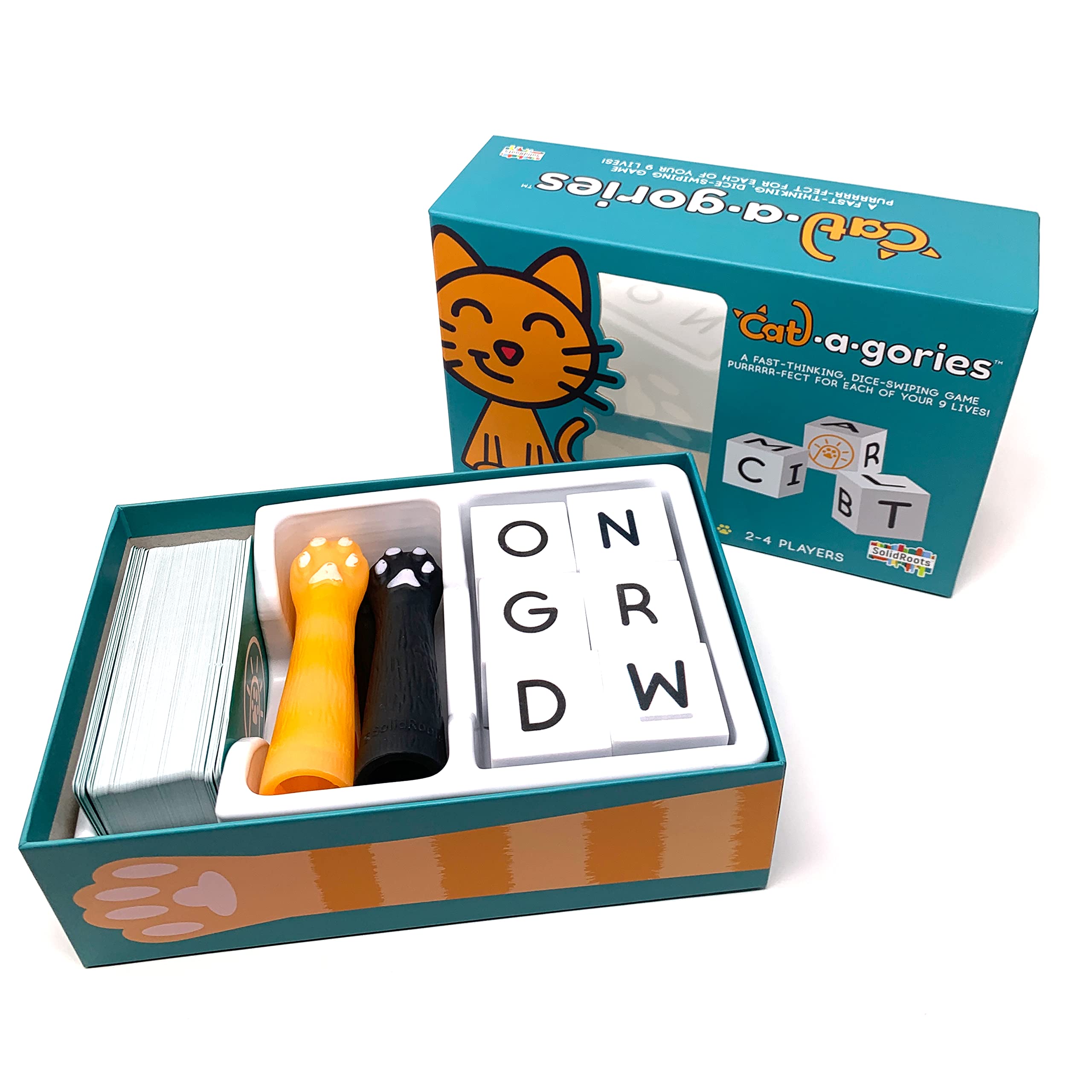 SolidRoots Cat•a•gories - Fast Thinking, Dice-Swapping Game