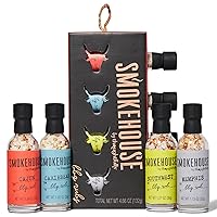 Smokehouse Gift Set by Thoughtfully, Vegan and Vegetarian Barbecue Rubs, Flavors Include Cajun, Caribbean, Memphis and Southwest, Set of 4