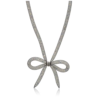 Betsey Johnson Mesh Bow Necklace