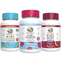 MaryRuth's Kids Magnesium Citrate Gummies, Kids Multivitamins, and Kids Sleep Gummies, 3-Pack Bundle for Bone Health, Calm & Relaxation Support, Immune Support, and Sleep Support, Vegan & Non-GMO