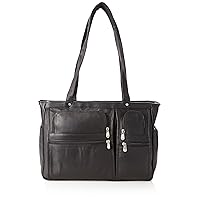 Women's Multi Pocket Briefcase Plus, Black, One Size
