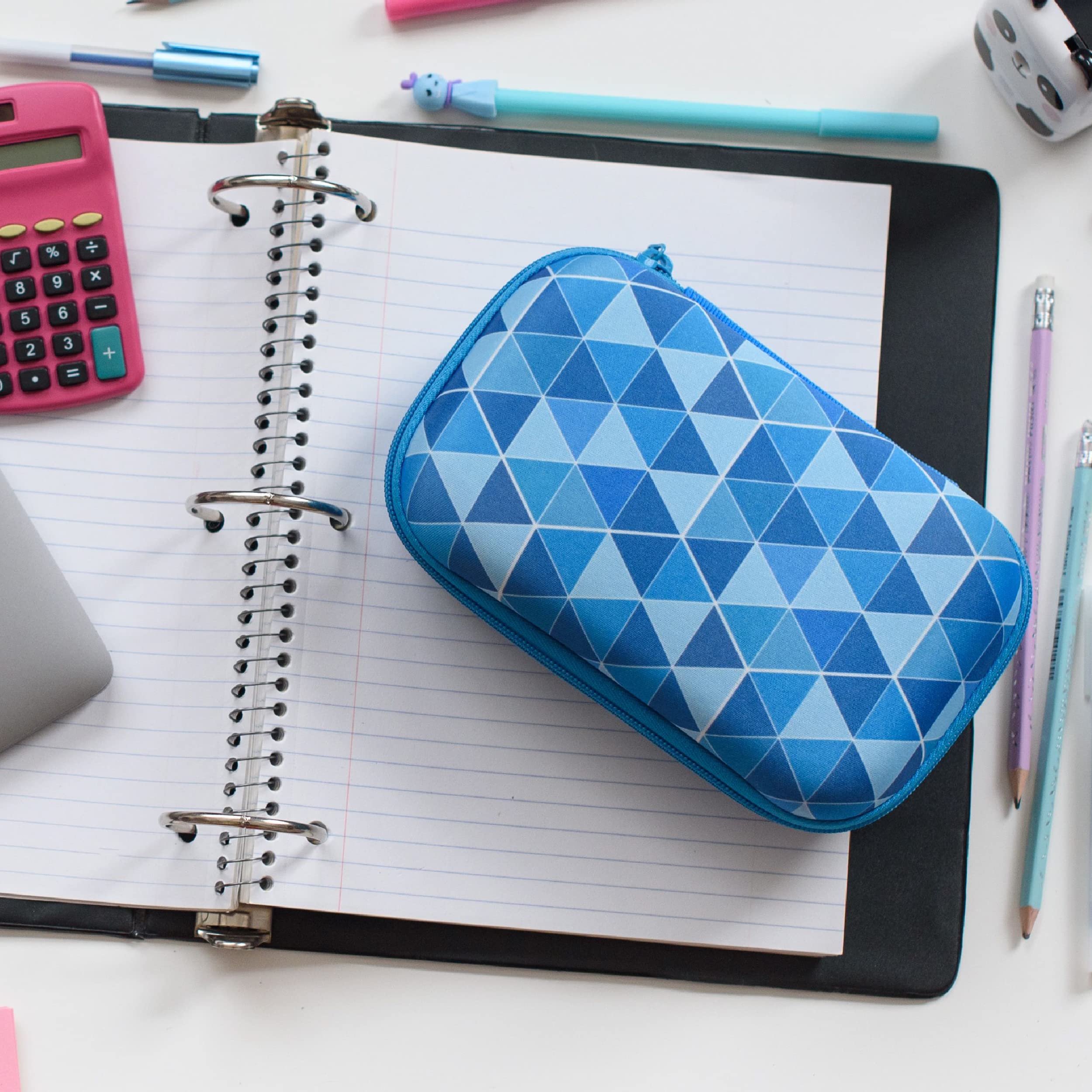 ZIPIT Blue Pencil Box for Boys | Pencil Case for School | Organizer Pencil Bag | Large Capacity Pencil Pouch