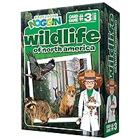 Outset Media Professor Noggin's Wildlife of North America Trivia Card Game - an Educational Based Card Game for Kids - Trivia, True or False, and Multiple Choice - Ages 7+ - Contains 30 Cards