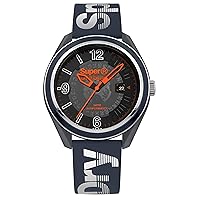 Superdry SYG250U Men's Analogue Quartz Watch with Silicone Strap, Bracelet