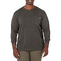 Dickies Men's Long Sleeve Heavyweight Henley