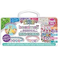 Rainbow Loom: Beadmoji Mini Combo - DIY Rubber Band & Bead Bracelet Kit - Includes 1800 Bands & 260 Beads, Design & Create, Ages 7+