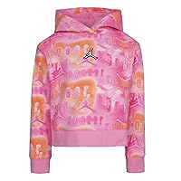 Jordan Girl's Essentials All Over Print Boxy Sweatshirt (Toddler/Little Kids)