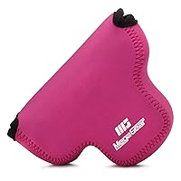 MegaGear MG1756 Ultra Light Neoprene Camera Case Compatible with Canon EOS M6 Mark II (15-45mm) - Hot Pink