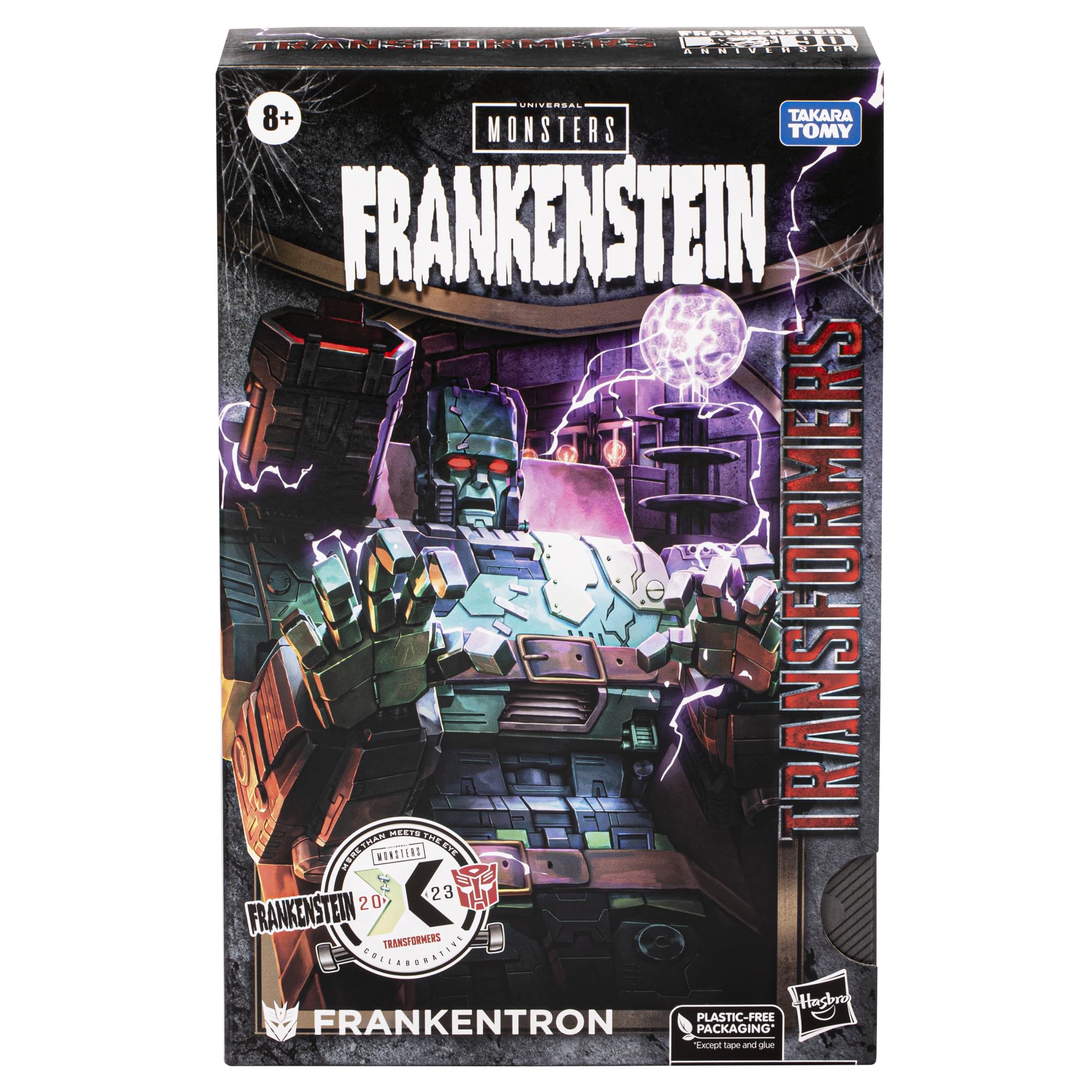 Transformers Collaborative Universal Monsters Frankenstein x Frankentron, Halloween Action Figure for Boys and Girls Ages 8+