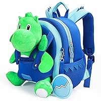 Green Dinosaur Backpack for Todders Boys 3-5,Dinosaur Plush Toys for Kids 3 4 5 Year Old-Cute Preschool Valentines Day Birthday Christmas Gifts Ideas