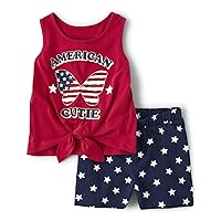 The Children's Place baby-girls And Toddler Girls Sleeveless Tank Top and Shorts, 2 Pc SetShirt