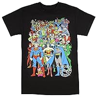 DC Comics Men's Dc Characters Original Universe T-Shirt