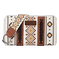 Wrangler Wallet Purse for Women Western Aztec Clutch Wristlet Wallet with Credit Card Holder