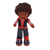 Avery Black boy Doll, Navy, Orange, Brown