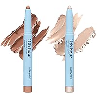 ALLEYOOP 11th Hour Cream Eyeshadow Sticks Bundle - Coffee Break (Matte) & Baby Pearl (Shimmer) - Waterproof, Smudge-Proof, Crease-Proof Eyeshadow for Over 11 Hours