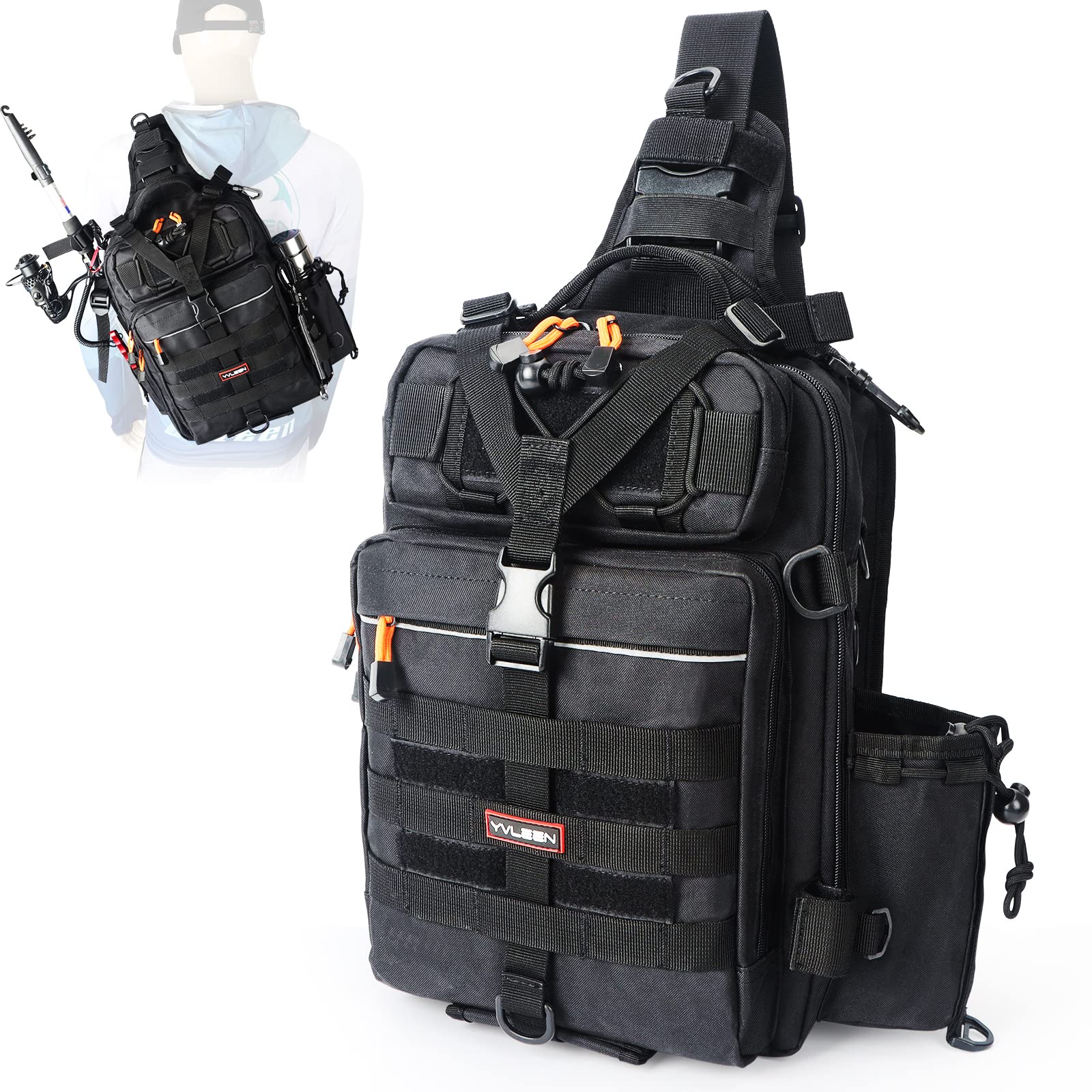 Mua YVLEEN Fishing Tackle Backpack Storage Bag，Water-Resistant