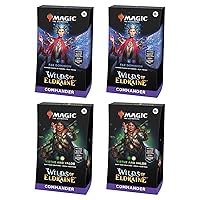 Magic The Gathering Wilds of Eldraine Commander Deck Bundle – Includes Both Decks (FAE Dominion + Virtue and Valor)