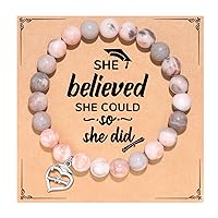 Graduation Gifts for Her Class of 2024 High School Seniors College PhD Masters Degree Elementary Middle 5th 8th Graduation Gifts for Girls Bracelet