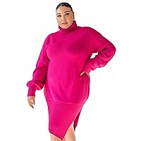 Pantora Women's Sabrina Asymmetrical Sweater Dress