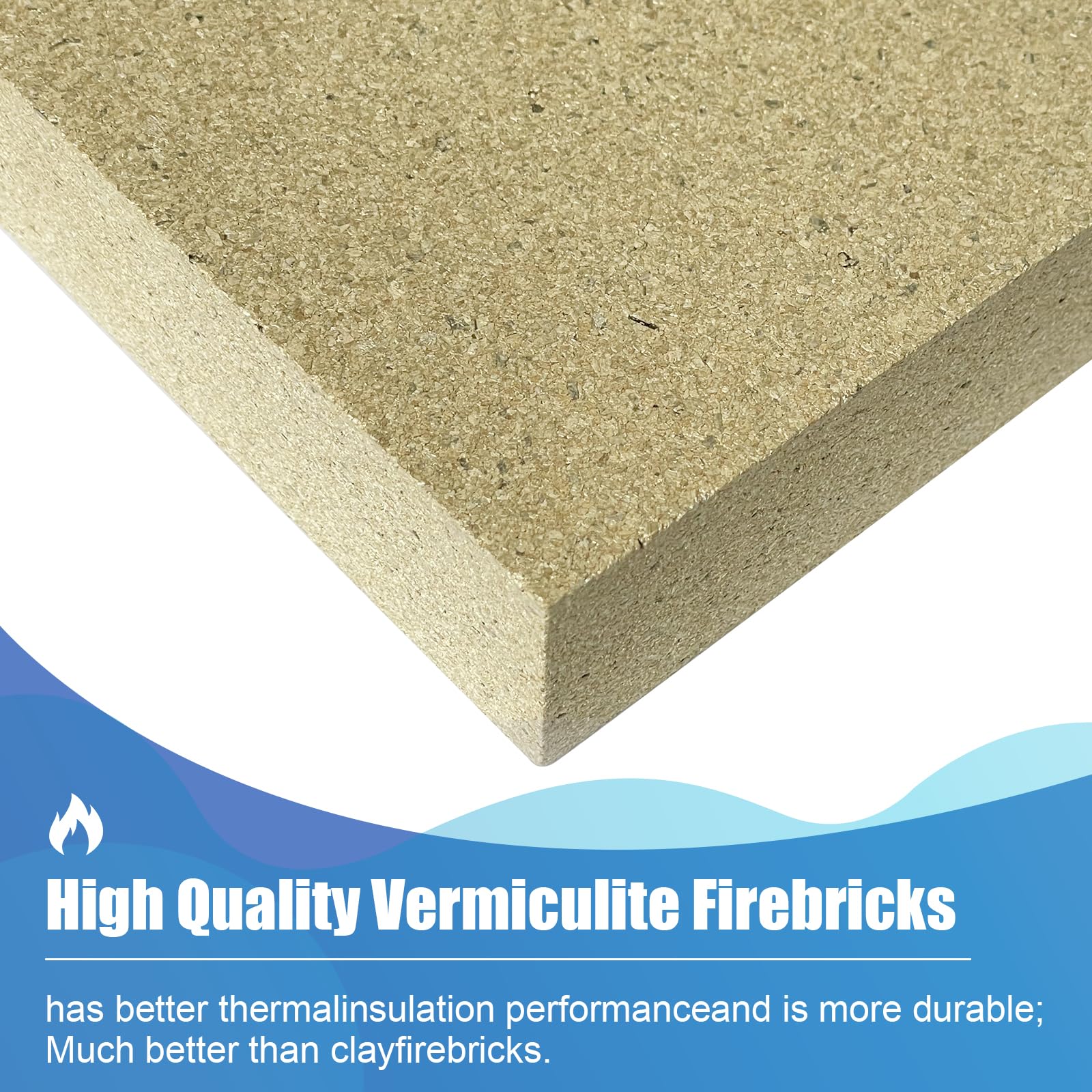 Fire Bricks, Woodstove Firebricks, Size 9″ x 4-1/2″ x 1-1/4″, 4-Pack,  Insulating Fire Bricks, Clay Firebricks Replacement for Wood Stoves,  Fireplaces