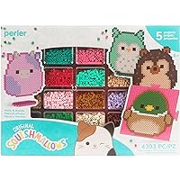 Perler Squishmallows Fused Bead Activity Kit with 5 Unique Patterns, Finished Project Sizes Vary, Multicolor 4393 Pieces