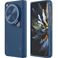 Nillkin for OnePlus Open Case with Camera Cover, [Hinge Protection][Metal Camera Kickstand] Slim Protective Shockproof Bumper Hard Cover Case for Oppo Find N3 Fold Phone Case Blue