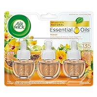 Air Wick Scented Oil Air Freshener, National Park Collection, Hawaii Scent, Triple Refills, 0.67 Ounce (1 Pack Of 3 Refills)