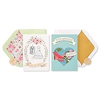 Papyrus Wedding Cards, Happy Couple (2-Count)