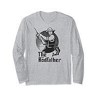 Funny Fishing tee for men The Rodfather Long Sleeve T-Shirt