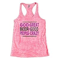 Funny Saying Tanks God is Great Beer is Good People are Crazy” Royaltee Shirts