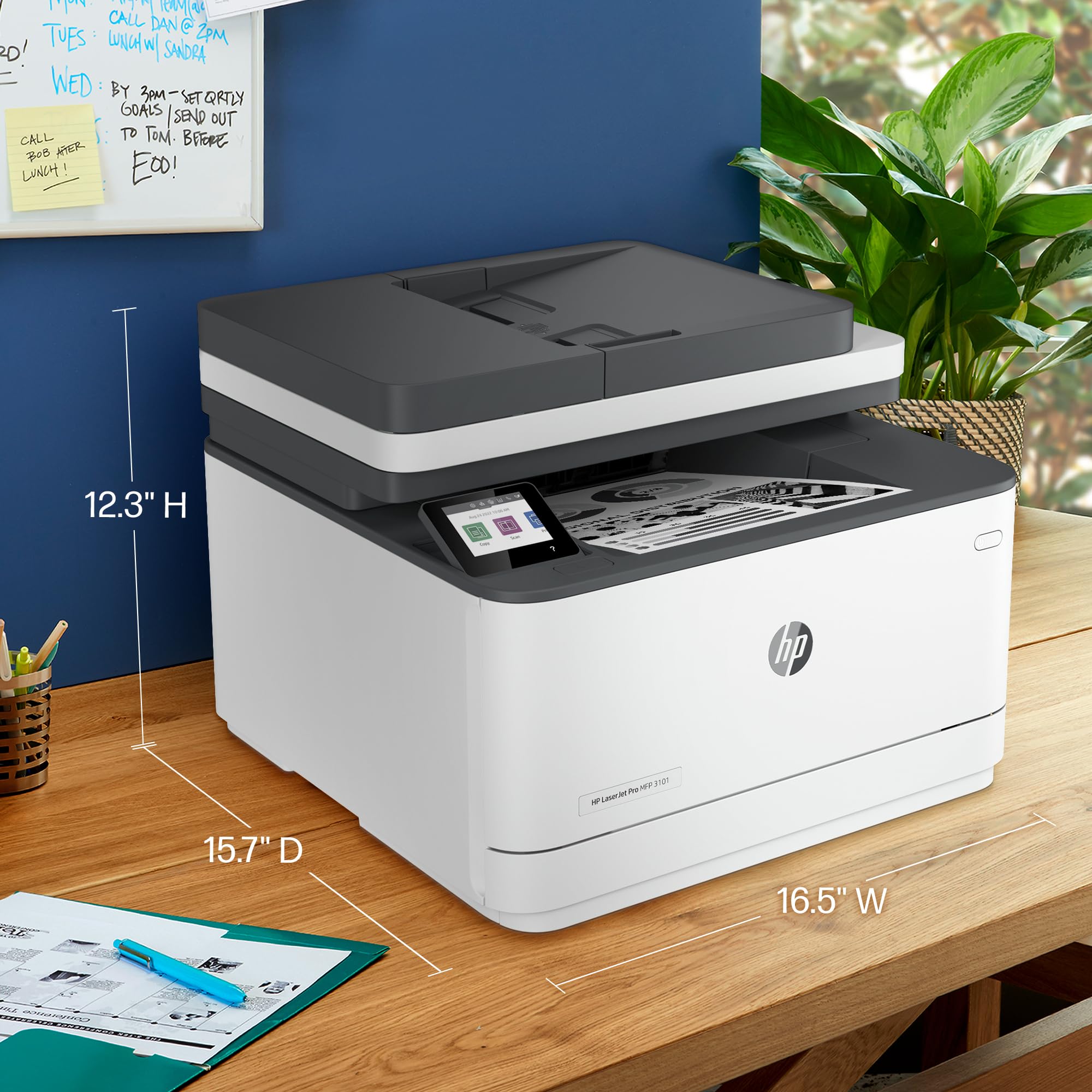 HP Laserjet Pro MFP 3101fdw Wireless Black & White Printer with Fax