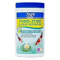 API POND-ZYME SLUDGE DESTROYER Pond Cleaner With Natural Pond Bacteria And Barley, 1-Pound Container