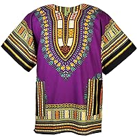 African Dashiki Cotton Shirt Men Women Festival Boho Hippie 60's 70's Bohemian