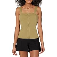 Theory Women's Button Front Shoulder Straps Cami