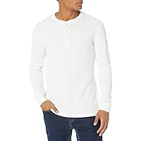Amazon Essentials Men's Slim-Fit Long-Sleeve Waffle Henley Shirt