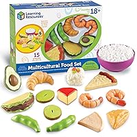 New Sprouts Multicultural Play Food Set - 15 Pieces, Ages 18+ Months Pretend Play Food for Toddlers, Preschool Learning Toys, Kitchen Play Toys for Kids