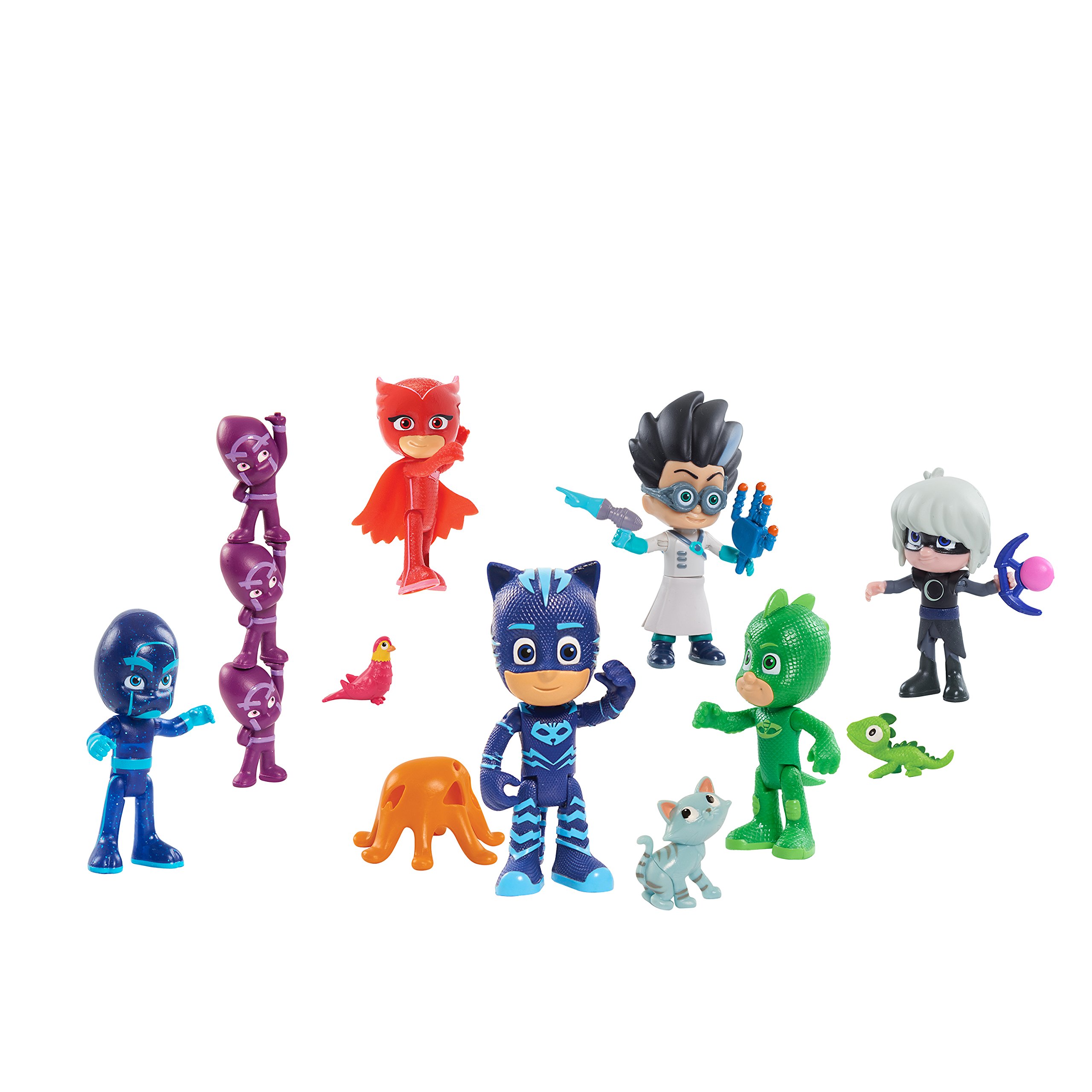 PJ Masks Deluxe 16-Piece Figure Set - Branded Mailer, by Just Play