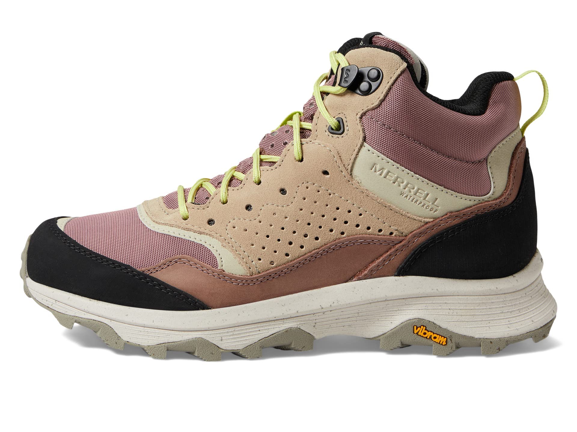 Merrell Speed Solo Mid WP Sneakers for Women - Waterproof Membrane with Hell Pull Tabs, Rugged Street Style Sneakers