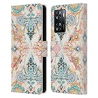 Head Case Designs Officially Licensed Micklyn Le Feuvre Wonderland in Spring Mandala Leather Book Wallet Case Cover Compatible with Oppo A57s