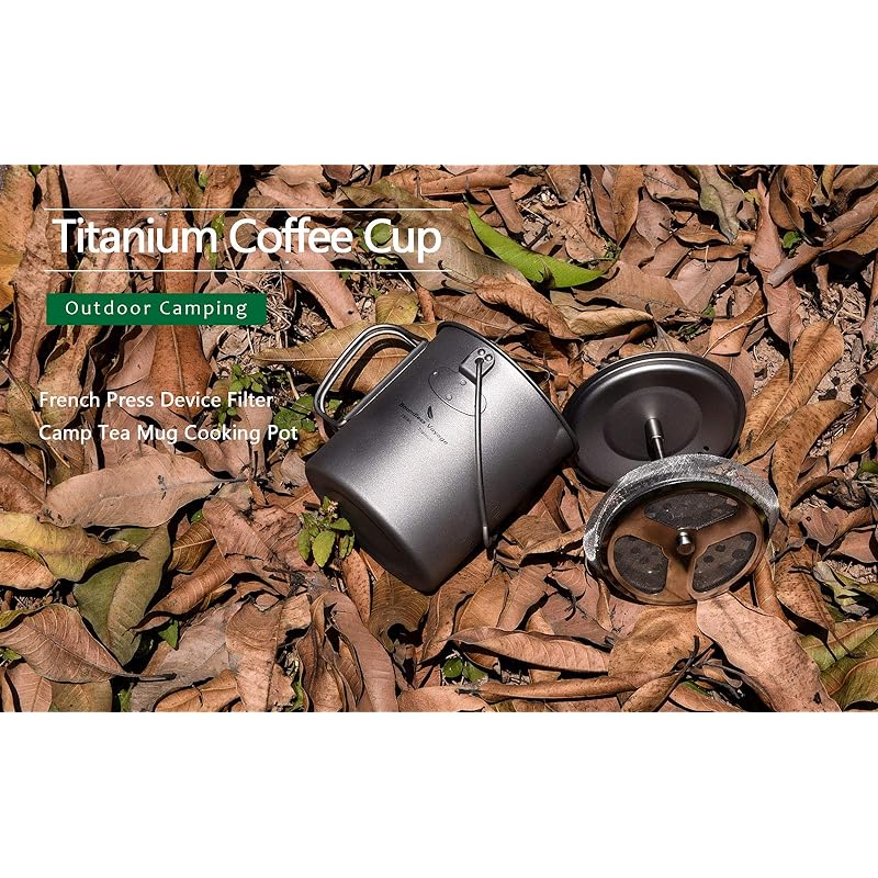 with　Filter　25/30　Coffee　oz　with　Pot　Mua　Amazon　Mug　oz)　Press　Multi-Functional　Camp　trên　Boundless　Lid　900ml　Titanium　Voyage　750ml　fl　fl　Cup　Cooking　French　(750ml/25　Pot　Camping　Outdoor　Mỹ