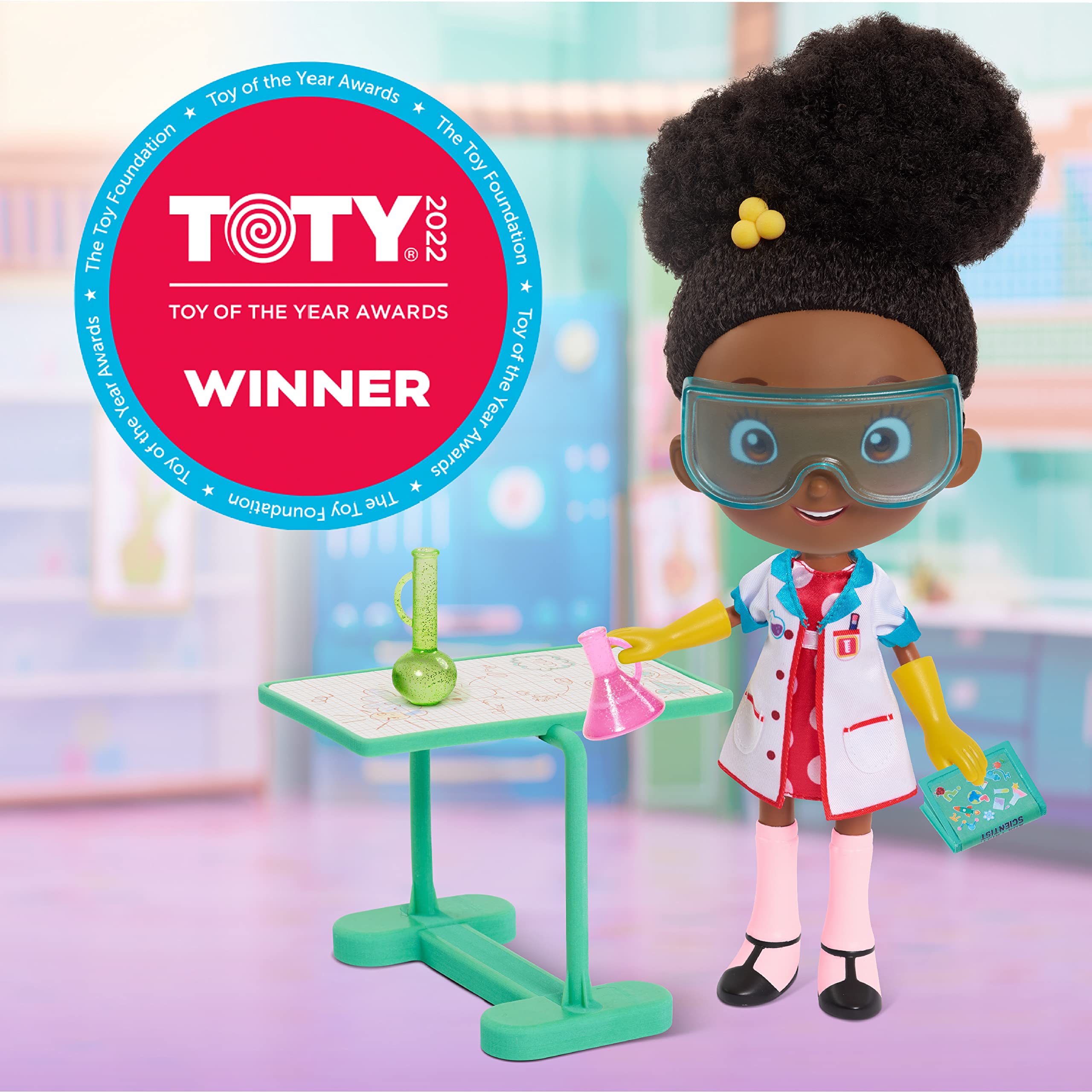 ADA TWIST, Scientist Lab Doll, 12.5 Inch Interactive Doll with Research Lab Accessories, Talks and Sings The The Brainstorm Song, Kids Toys for Ages 3 Up, Gifts and Presents by Just Play