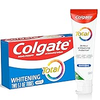 Total Whitening Toothpaste, Mint Toothpaste, 5.1 oz Tube, 2 Pack
