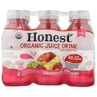 Honest Kids, Juice Strawberry Lemonade, 10 Fl Oz, 6 Pack