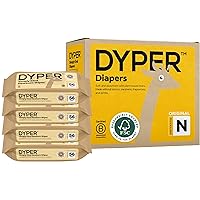 DYPER Newborn Diapers (204 Diapers) + Newborn Wipes (224 Wipes)