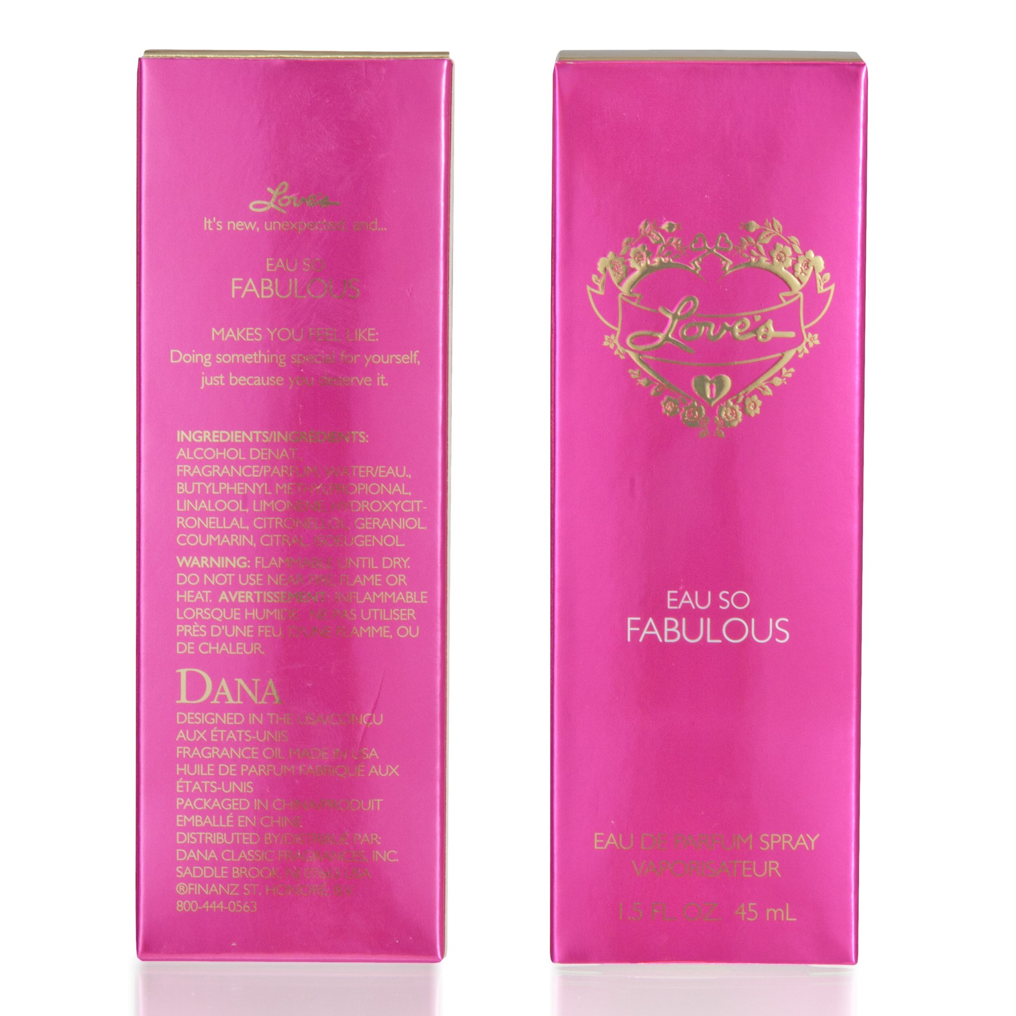 LOVE'S EAU SO FABULOUS 1.5 fl. oz. EAU DE PARFUM By DANA CLASSIC FRAGRANCES