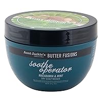 Aunt Jackie's Butter Fusions Soothe Operator - Macadamia & Mint Dry Scalp Conditioning Masque, 8 oz